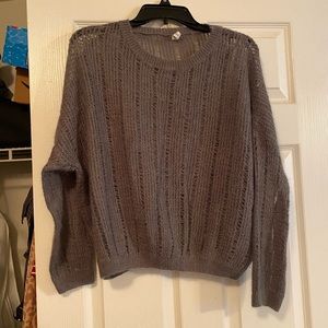 Sheer oversized sweater